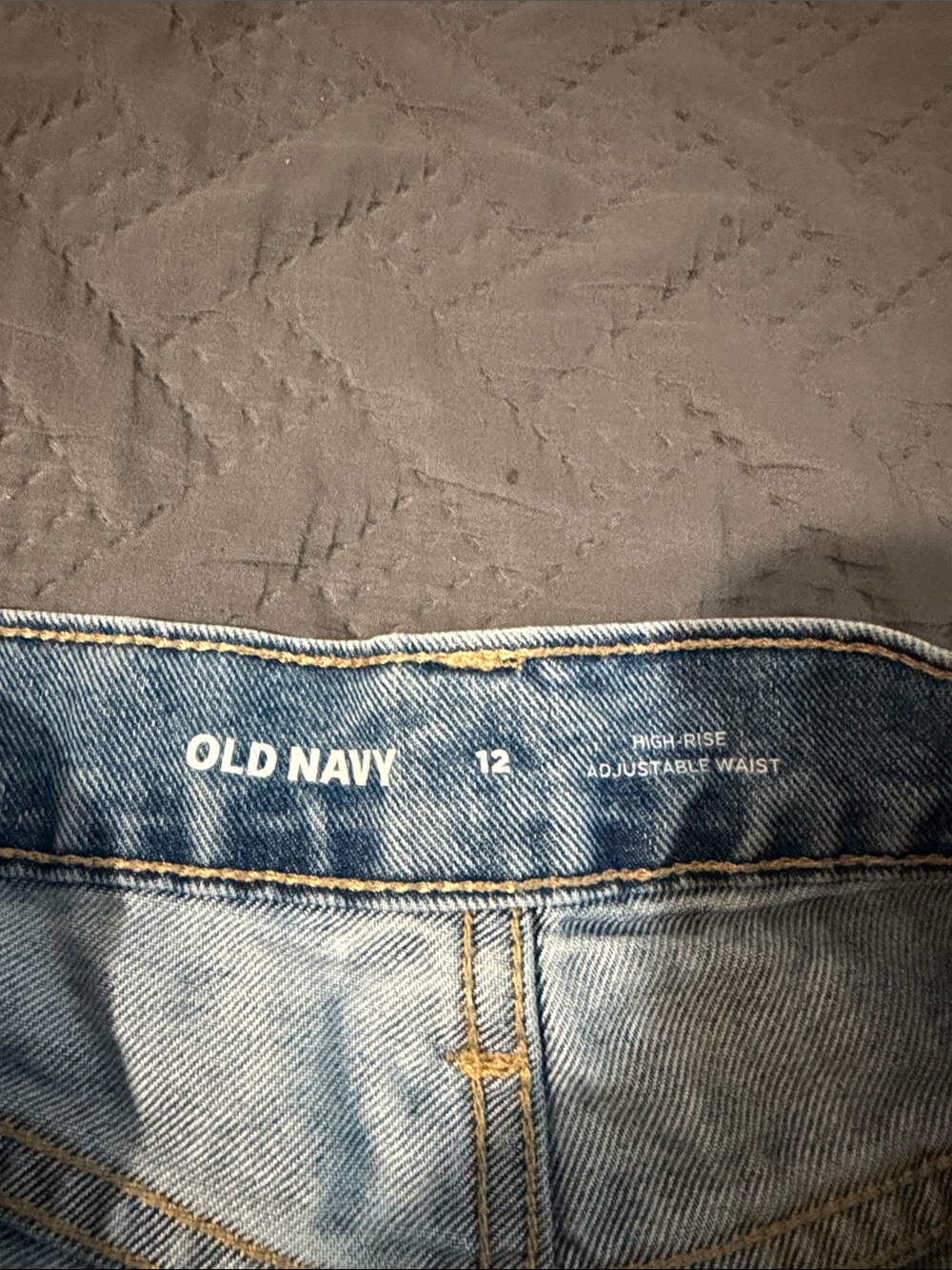 Old Navy Light Blue High-Rise Button-Front Denim Shorts - Picture 2 of 3